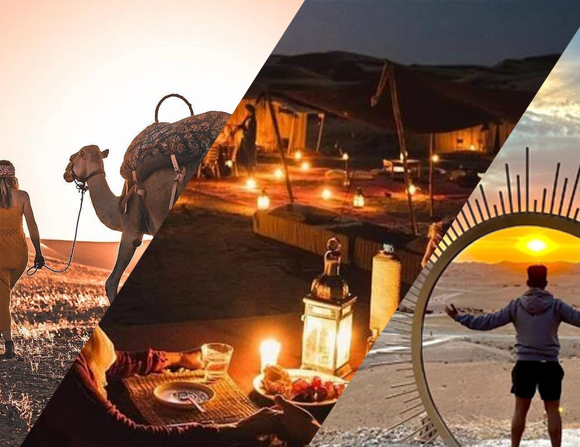 From Marrakech: Sunset Desert Tour with Camel Ride & Dinner